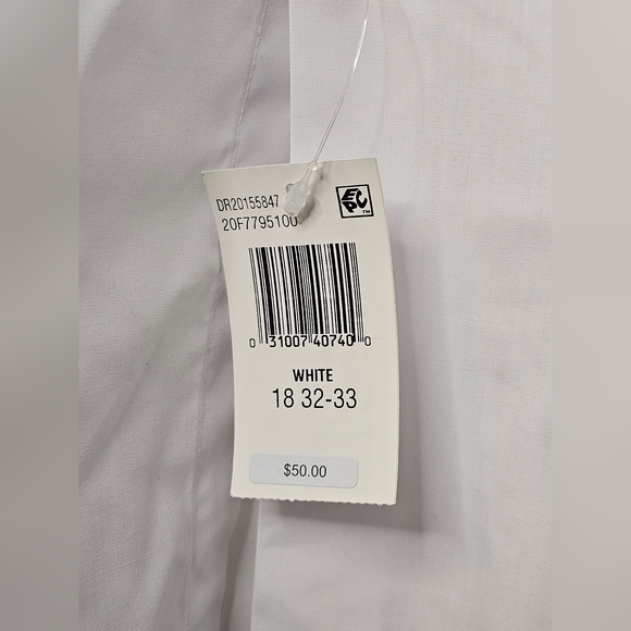Van Heusen Classic White Dress Shirt - Picture 3 of 6